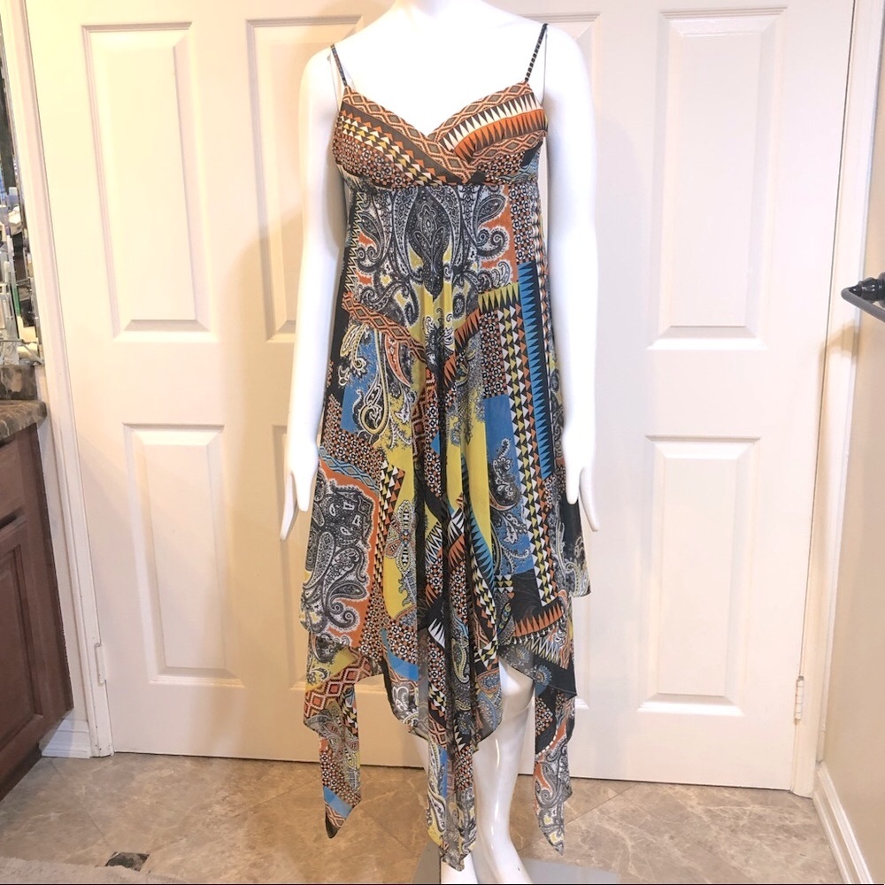 Boston Proper/Muse-Chiffon Midi Dress-Sz 2-NWT